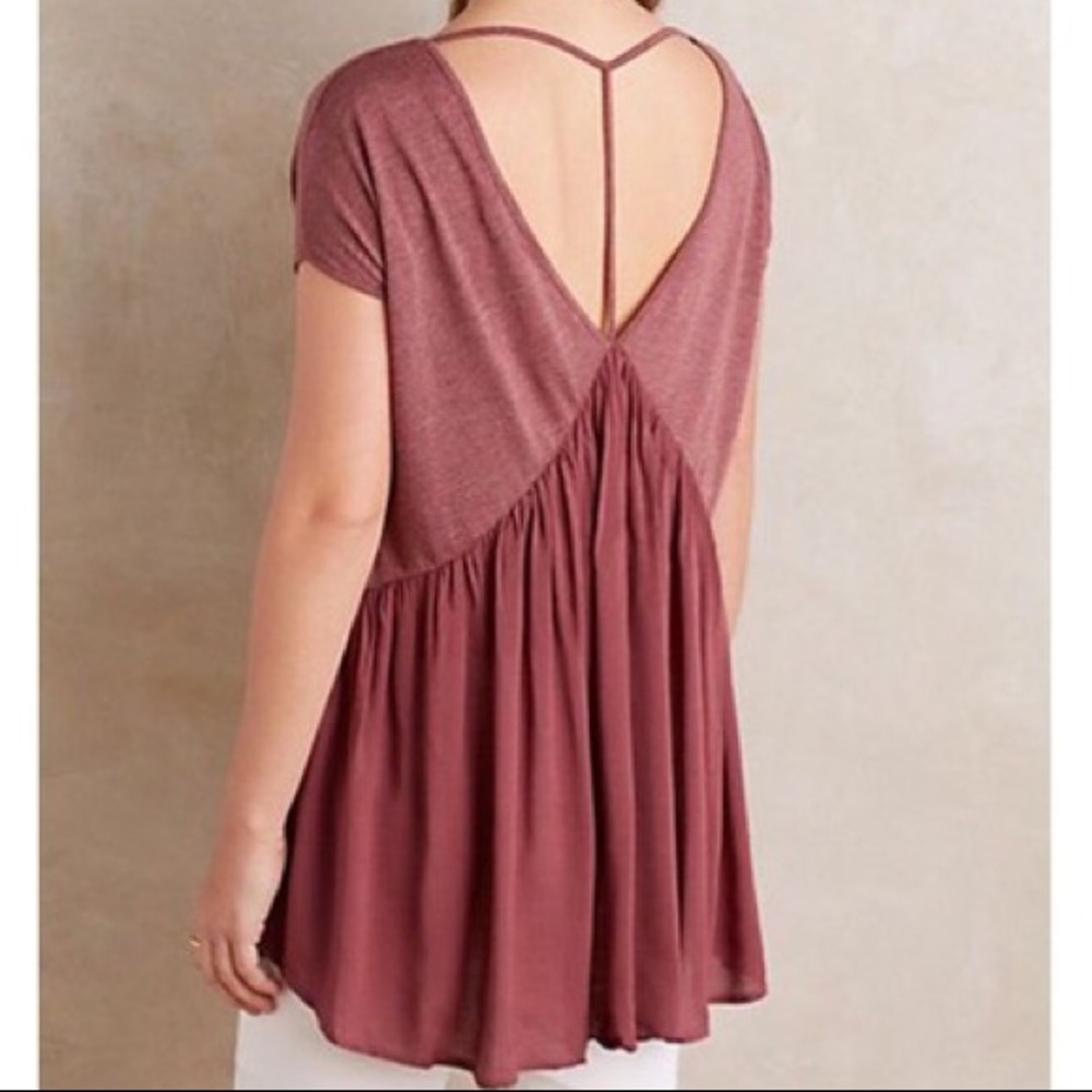Anthropologie Meadow Rue t back trapeze swing top